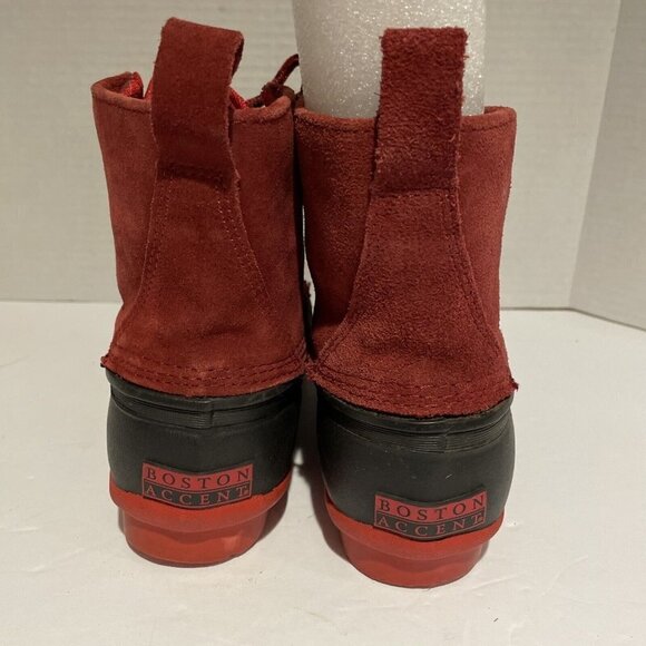 Boston Accent Winter Womens Weather Proof Boots Conway Lace Suede Lace Up 7M - Picture 7 of 12